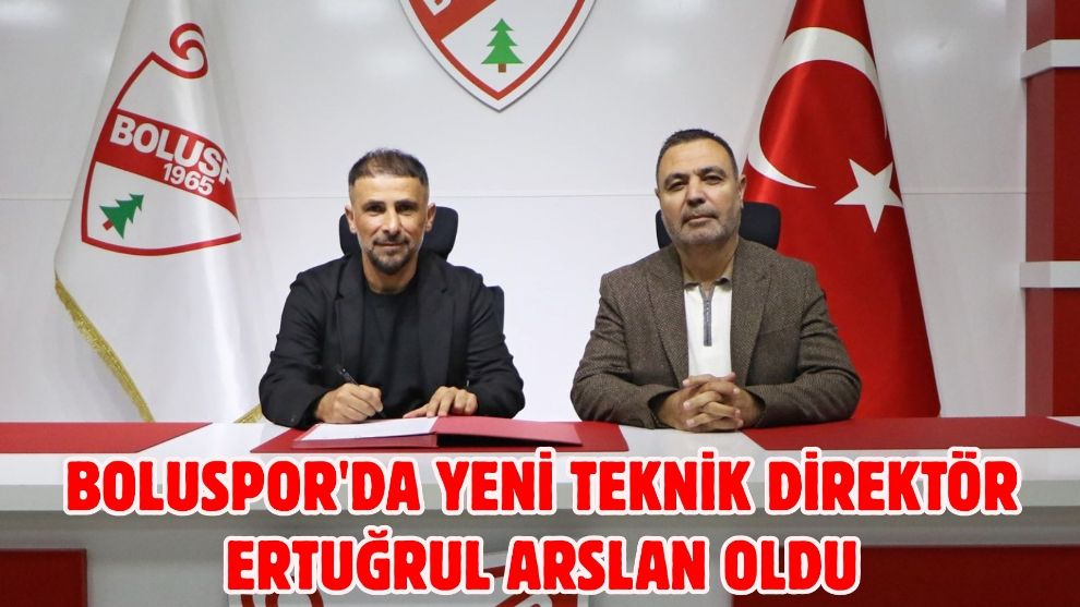 Boluspor'da yeni teknik direktör Ertuğrul Arslan oldu