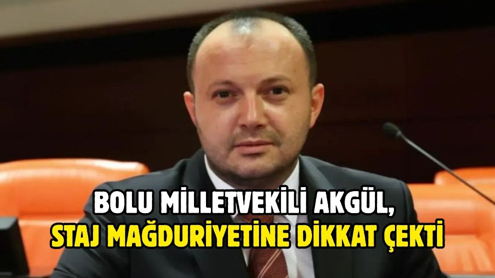 Bolu Milletvekili Akgül, staj mağduriyetine dikkat çekti