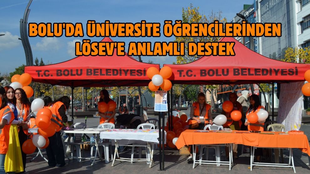 Bolu'da üniversite öğrencilerinden LÖSEV'e anlamlı destek