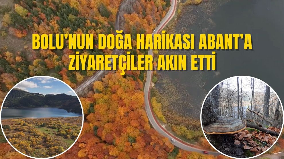 Bolu’nun doğa harikası Abant’a ziyaretçiler akın etti