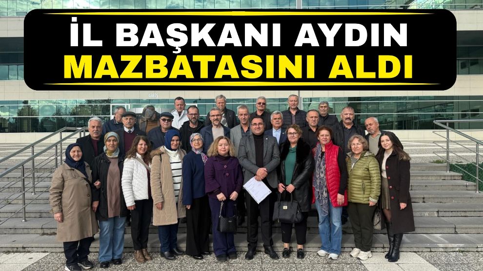 İl Başkanı Aydın mazbatasını aldı