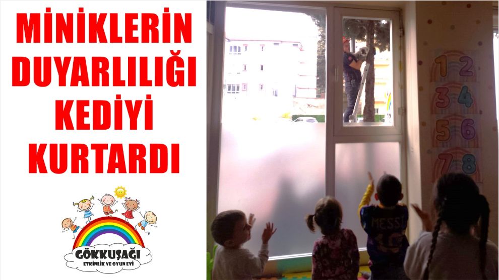 MİNİKLERİN DUYARLILIĞI KEDİYİ KURTARDI