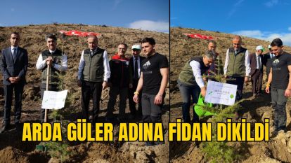 Arda Güler adına fidan dikildi