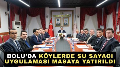 Bolu'da köylerde su sayacı uygulaması masaya yatırıldı