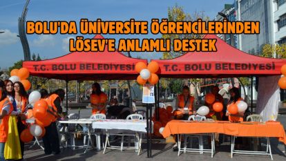 Bolu'da üniversite öğrencilerinden LÖSEV'e anlamlı destek