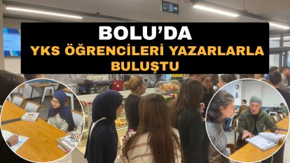Bolu'da YKS öğrencileri yazarlarla buluştu