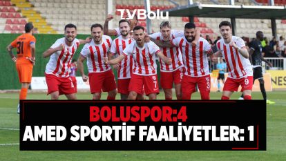 BOLUSPOR KRİTİK MAÇTA KOLAY KAZANDI... İŞİ İLK YARIDA BİTİRDİ