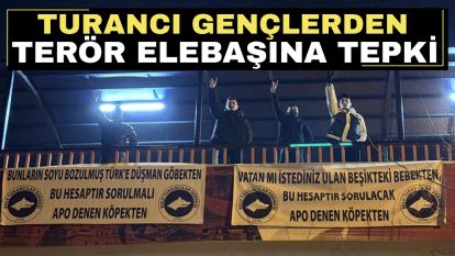 TURANCI GENÇLERDEN TERÖR ELEBAŞINA TEPKİ