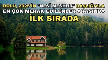Bolu, 2025'in "Nesi Meşhur" başlığıyla en çok merak edilen arasında ilk sırada