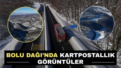 Bolu Dağı'nda kartpostallık görüntüler