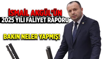 Bolu Milletvekili İsmail Akgül'ün 2025 yılı TBMM çalışmaları