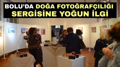 Bolu'da doğa fotoğrafçılığı sergisine yoğun ilgi