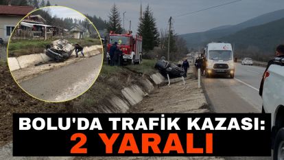 Bolu'da trafik kazası: 2 yaralı