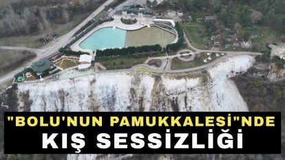 "Bolu'nun Pamukkalesi"nde kış sessizliği