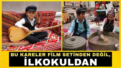 Bu kareler film setinden değil, ilkokuldan