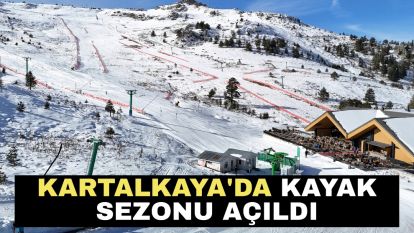 Kartalkaya'da kayak sezonu açıldı