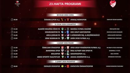 5 Haftalık Program Açıklandı