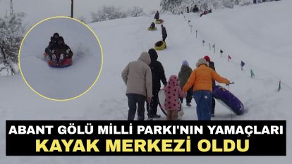 Abant Gölü Milli Parkı'nın yamaçları kayak merkezi oldu