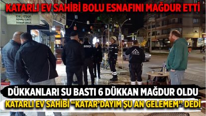 Bolu'da Apartman Altını Su Bastı: 6 Esnaf Mağdur Oldu