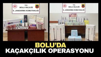 Bolu'da kaçakçılık operasyonu