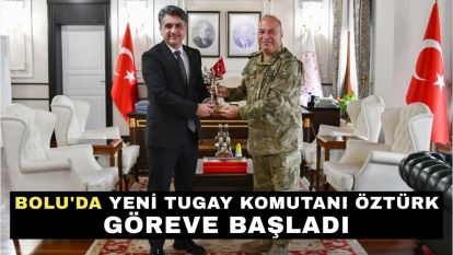 Bolu'da yeni Tugay komutanı Öztürk göreve başladı