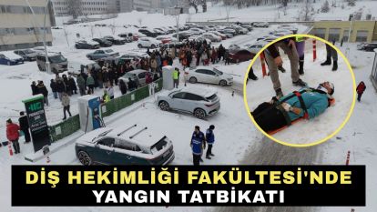  Diş Hekimliği Fakültesi'nde yangın tatbikatı