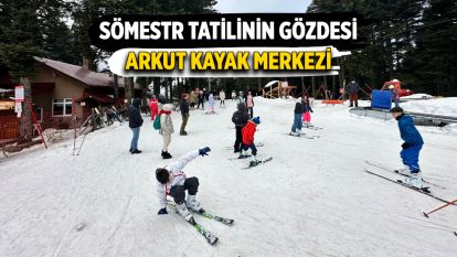 Sömestr tatilinin gözdesi Arkut Kayak Merkezi