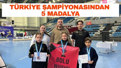Türkiye Şampiyonasından 5 Madalya