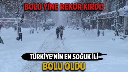 Türkiye'nin en soğuk ili Bolu oldu
