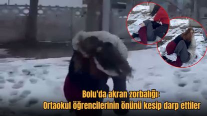 Bolu'da akran zorbalığı: Ortaokul öğrencilerinin önünü kesip darp ettiler