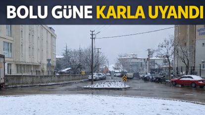 Bolu'da kar yağışı etkisini sürdürüyor