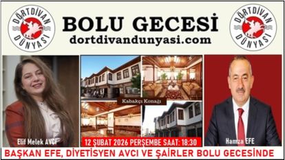 DOLU DOLU BOLU GECESİ: BAŞKAN EFE, DİYETİSYEN AVCI VE ŞAİRLER AYNI SAHNEDE