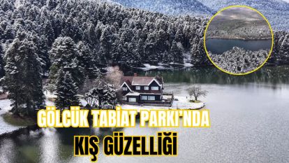 Gölcük Tabiat Parkı'nda kış güzelliği