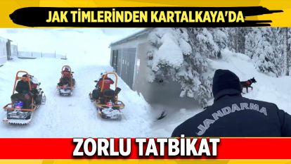 JAK timlerinden Kartalkaya'da zorlu tatbikat