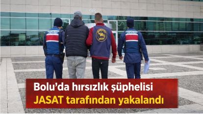 Bolu'da hırsızlık şüphelisi JASAT tarafından yakalandı