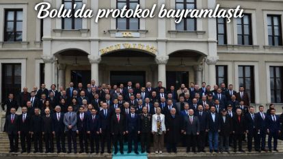 Bolu'da protokol bayramlaştı