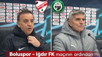 Boluspor - Iğdır FK maçının ardından