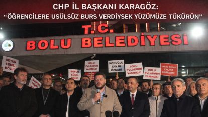 CHP İL BAŞKANI KARAGÖZ: “ÖĞRENCİLERE USÜLSÜZ BURS VERDİYSEK YÜZÜMÜZE TÜKÜRÜN”