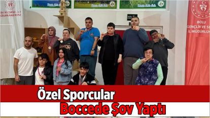 Özel Sporcular Boccede Şov Yaptı