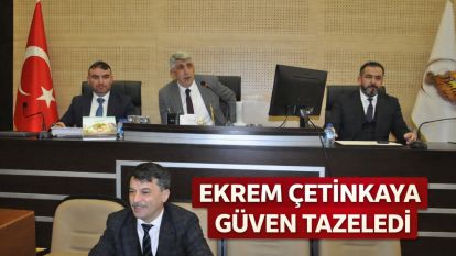 EKREM ÇETİNKAYA GÜVEN TAZELEDİ