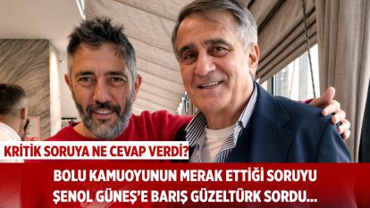 Kritik Soruya Ne Cevap Verdi? Bolu kamuoyunun merak ettiği soruyu Barış Güzeltürk sordu...