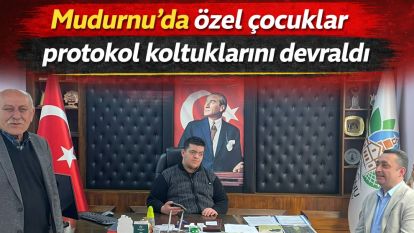 Mudurnu'da özel çocuklar protokol koltuklarını devraldı