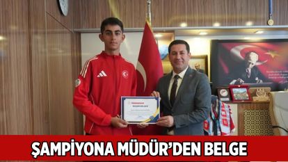 Şampiyona Müdür'den Belge