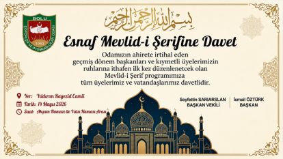 BOLU ŞOFÖRLER VE OTOMOBİLCİLER ESNAF ODASI'NDAN VEFA PROGRAMI 