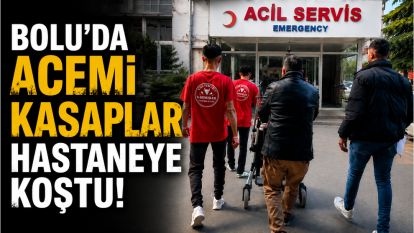 Bolu'da acemi kasaplar hastaneye koştu