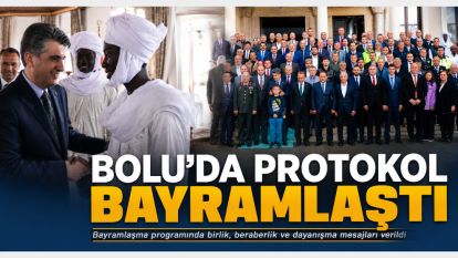Bolu'da protokol bayramlaştı