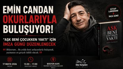 Emin Candan Okurlarıyla Buluşuyor: “Aşk Beni Çocukken Yaktı” İçin İmza Günü Düzenlenecek