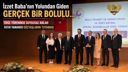 İzzet Baba'nın Yolundan Giden Gerçek Bir Bolulu...Ödül töreninde duygusal anlar: Fatih Yamaner gözyaşlarını tutamadı 