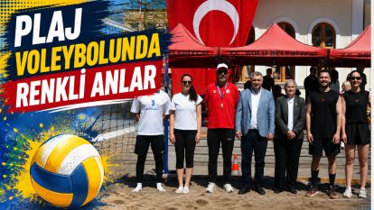 Plaj Voleybolunda Renkli Anlar!..