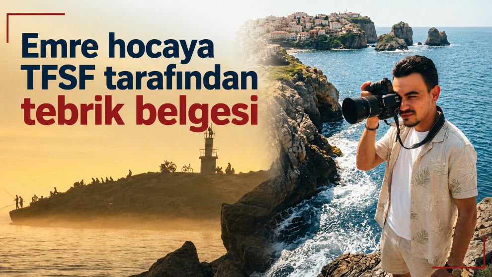 Emre hocaya TFSF tarafından tebrik belgesi